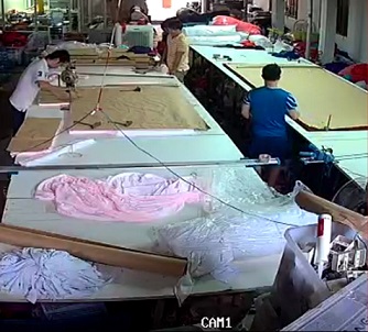 Nhà Công Nghệ Lắp đặt Camera xưởng cắt may của Cty Nguyễn Đắc